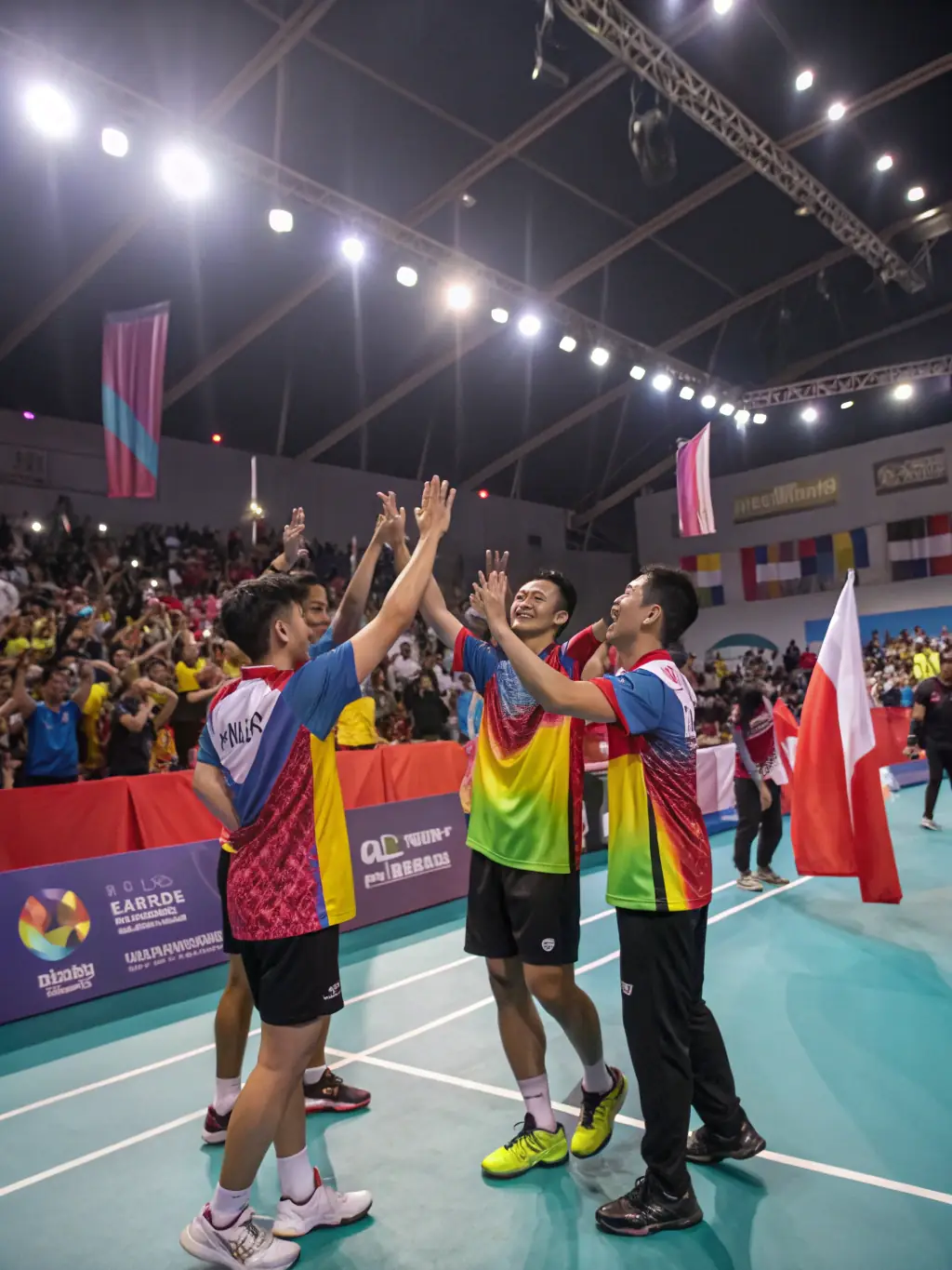 An image of a local badminton tournament with players of all ages competing, emphasizing the community spirit and competitive opportunities.